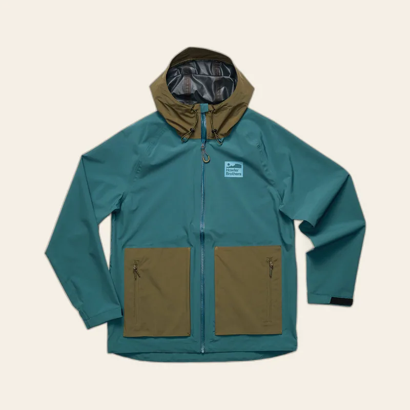 Storm Splitter Rain Shell - Dark Teal / Dark Olive