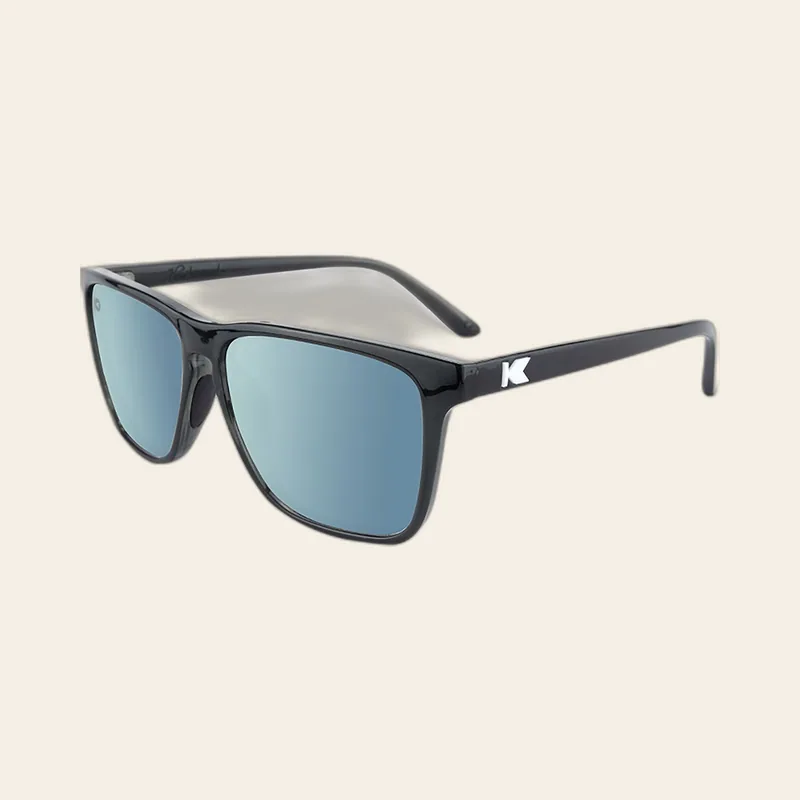 Knockaround Fast Lanes Sport Polarized Sunglasses Jelly Black/Sky Blue, One Size